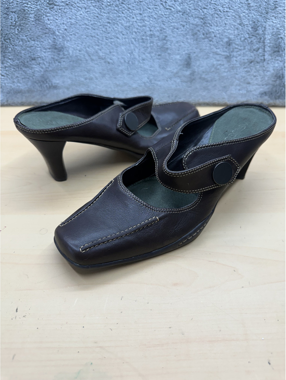 Aerosoles Brown Heeled Mules with Strap